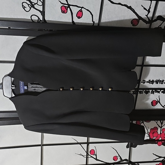 Preston & York Elegant Black Button-Up Blazer Size 10 - Picture 6 of 6